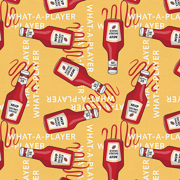 MVP Secret Sauce - What a Catch - Paintbrush Studio Fabric 100% Quilters Cotton