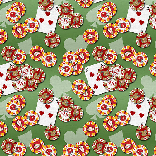 Super Poker Chips - What a Catch - Paintbrush Studio Fabric 100% Quilters Cotton