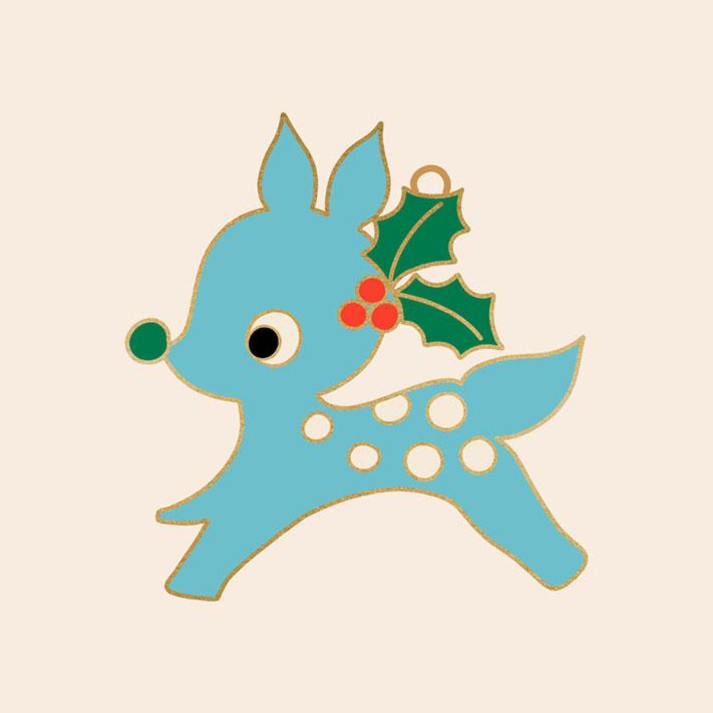 Ruby Star Society Enamel Christmas Ornaments reindeer deer fabric fetish