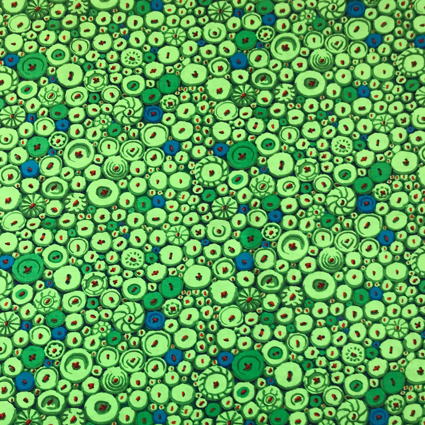 Kaffe Fassett Button Mosaic Green Fabric Fetish
