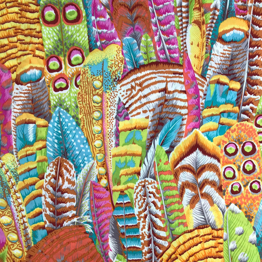 Kaffe Fassett Feathers Yellow Fabric Fetish