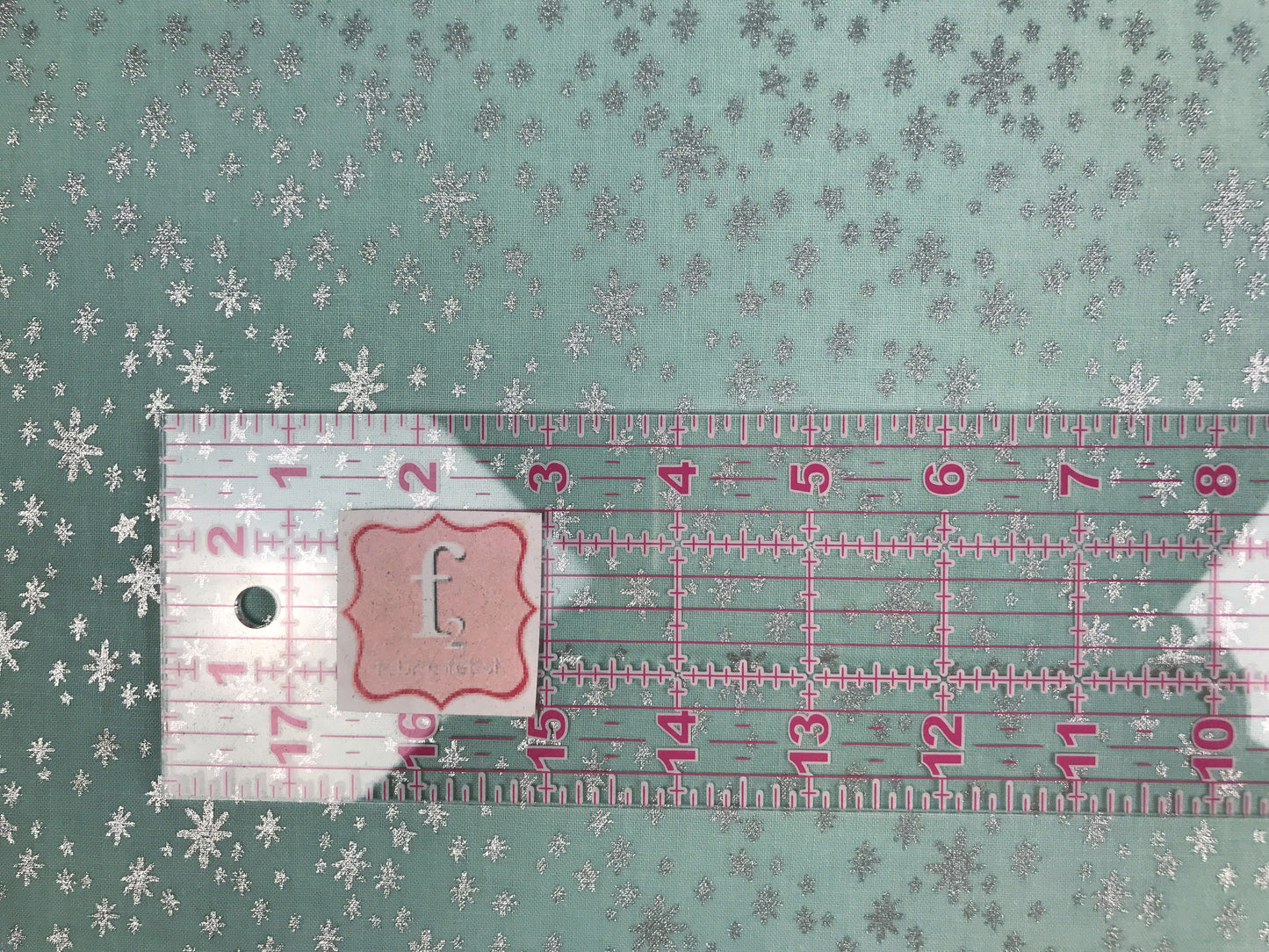 Rifle Paper Co - Cotton + Steel - Holiday Classics - Starry Night Mint Silver Metallic