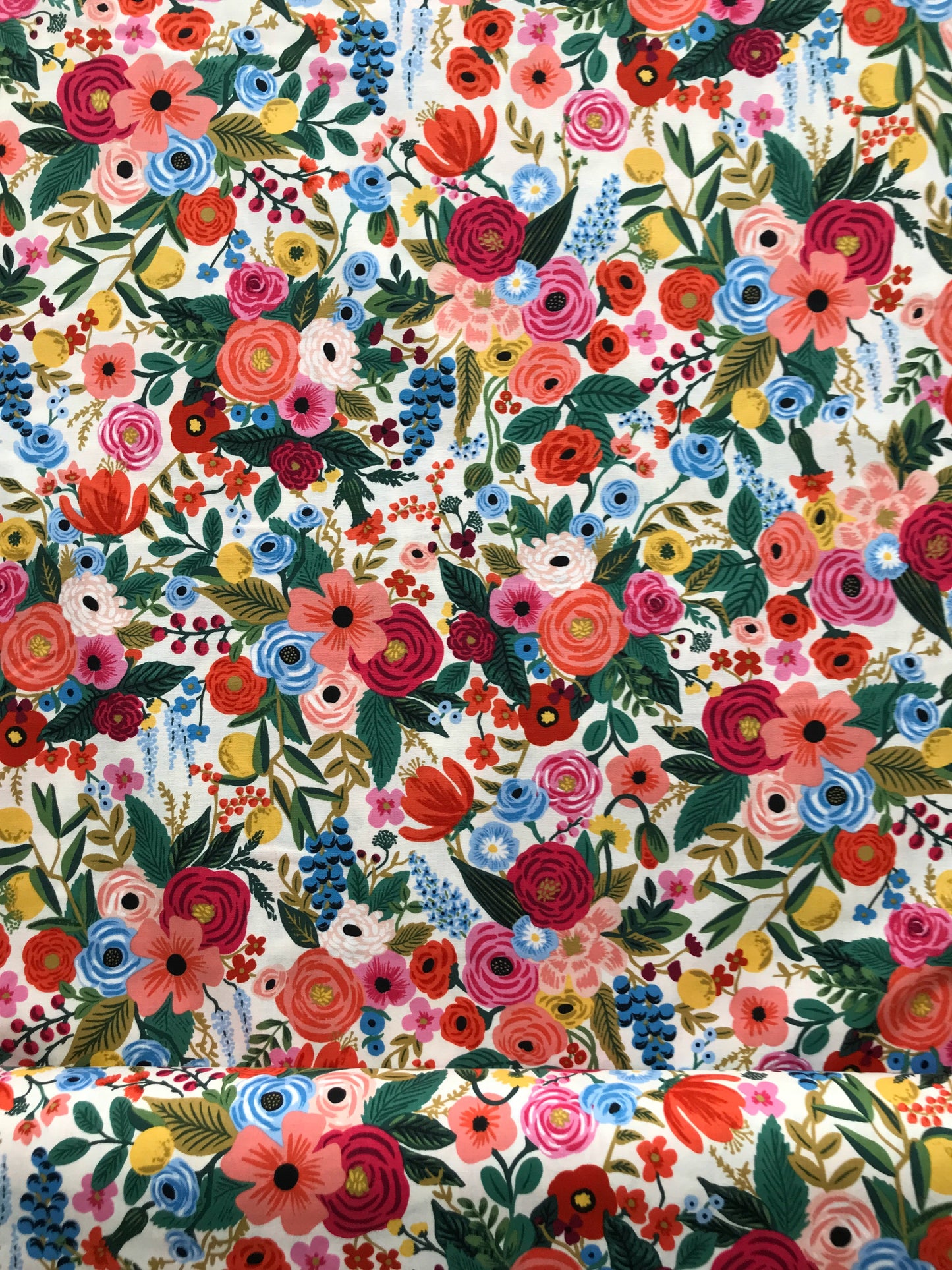 Rifle Paper Co - Cotton + Steel - Wildwood - Garden Party Cream