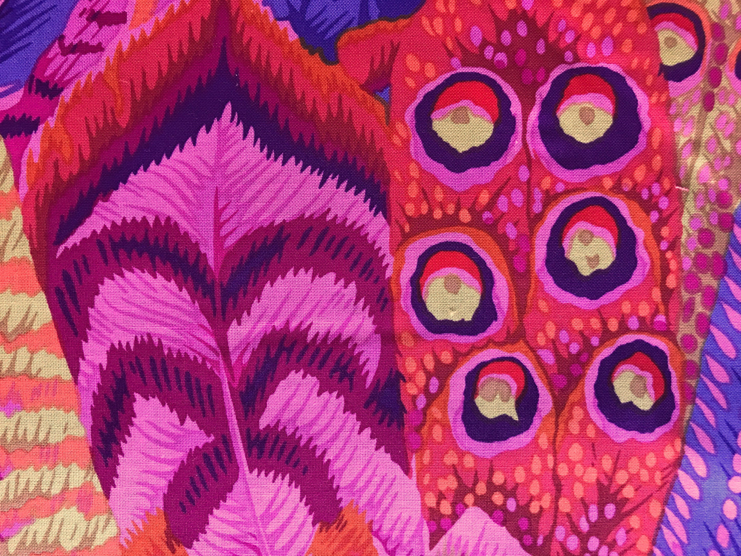 Feathers Red - Kaffe Fassett Collective Classics Collection - FreeSpirit Fabric - PWPJ055 - 100% Quilters Cotton