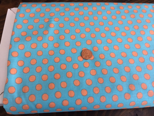 Freespirit - Kaffe Fassett - Spot Turquoise - Quilters Cotton Fabric
