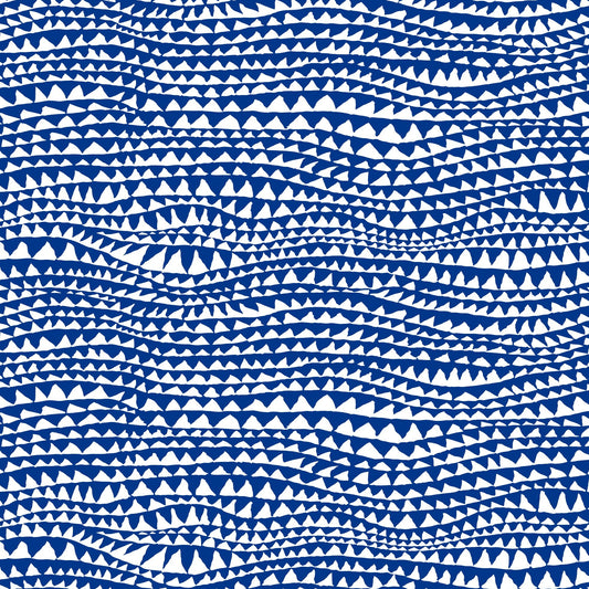 Freespirit - Kaffe Fassett Collective - Brandon Mably - Sharks Teeth Cobalt
