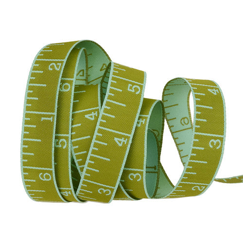 Tula Pink - Measure Twice - 5/8" Wide 2025 True Colors Reversible Ribbon - Renaissance Ribbons