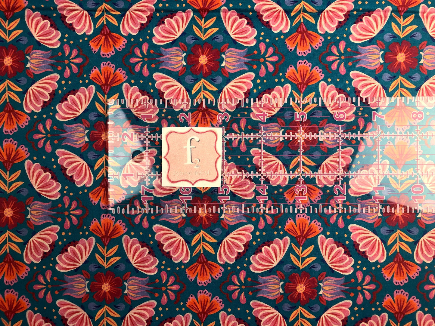 Small Floral Blue - Viva Mexico - Deborah Curiel - Paintbrush Studio Fabric 100% Quilters Cotton