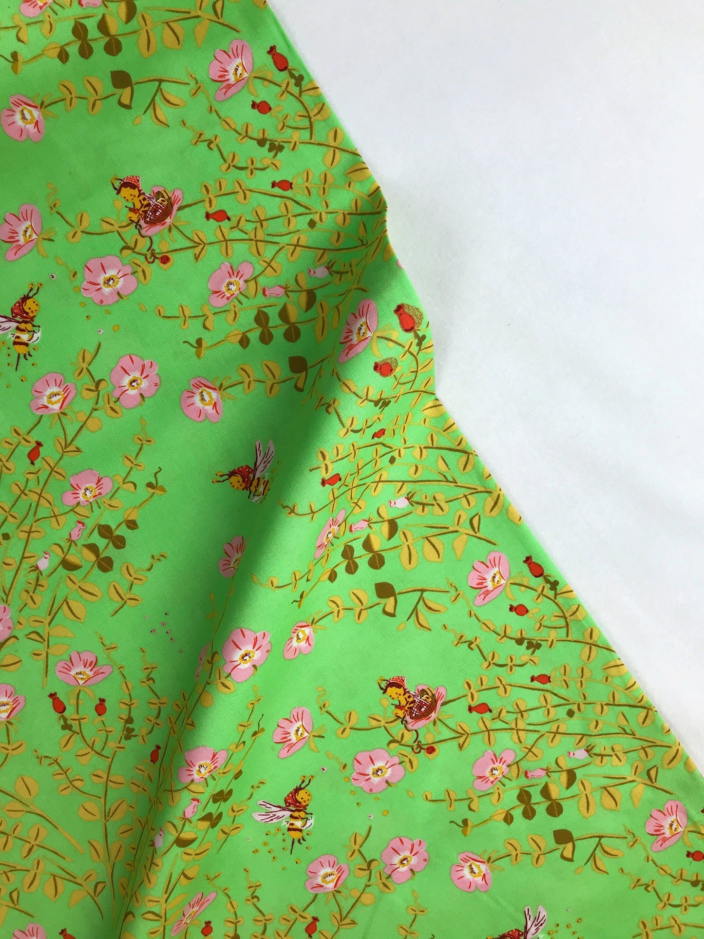 Nanny Bee Green - 20th Anniversary - Heather Ross - Windham Fabrics