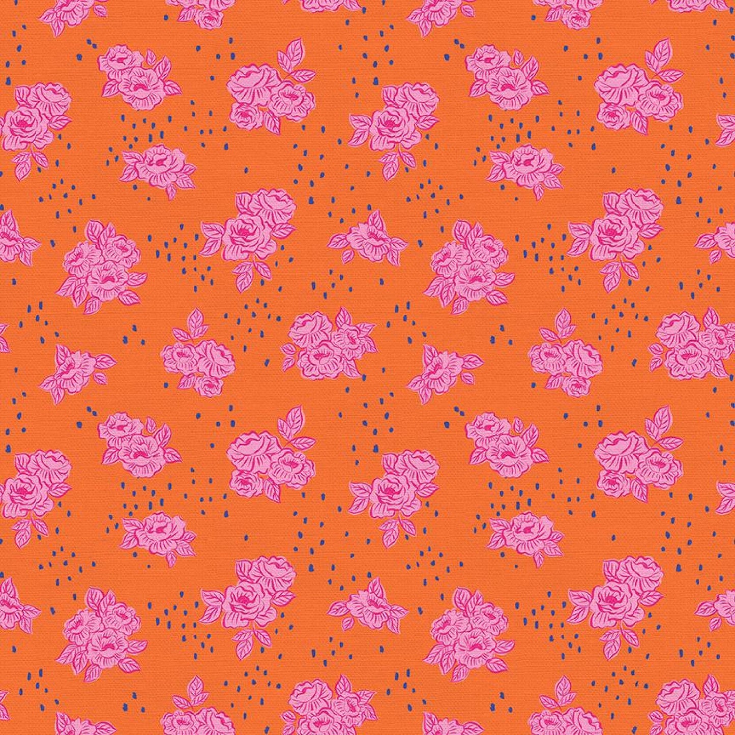 Pink Bouquets Dia De Muertos Day of the Dead Deborah Curiel Paintbrush Studio Fabric 100% Quilters Cotton Fabric Fetish