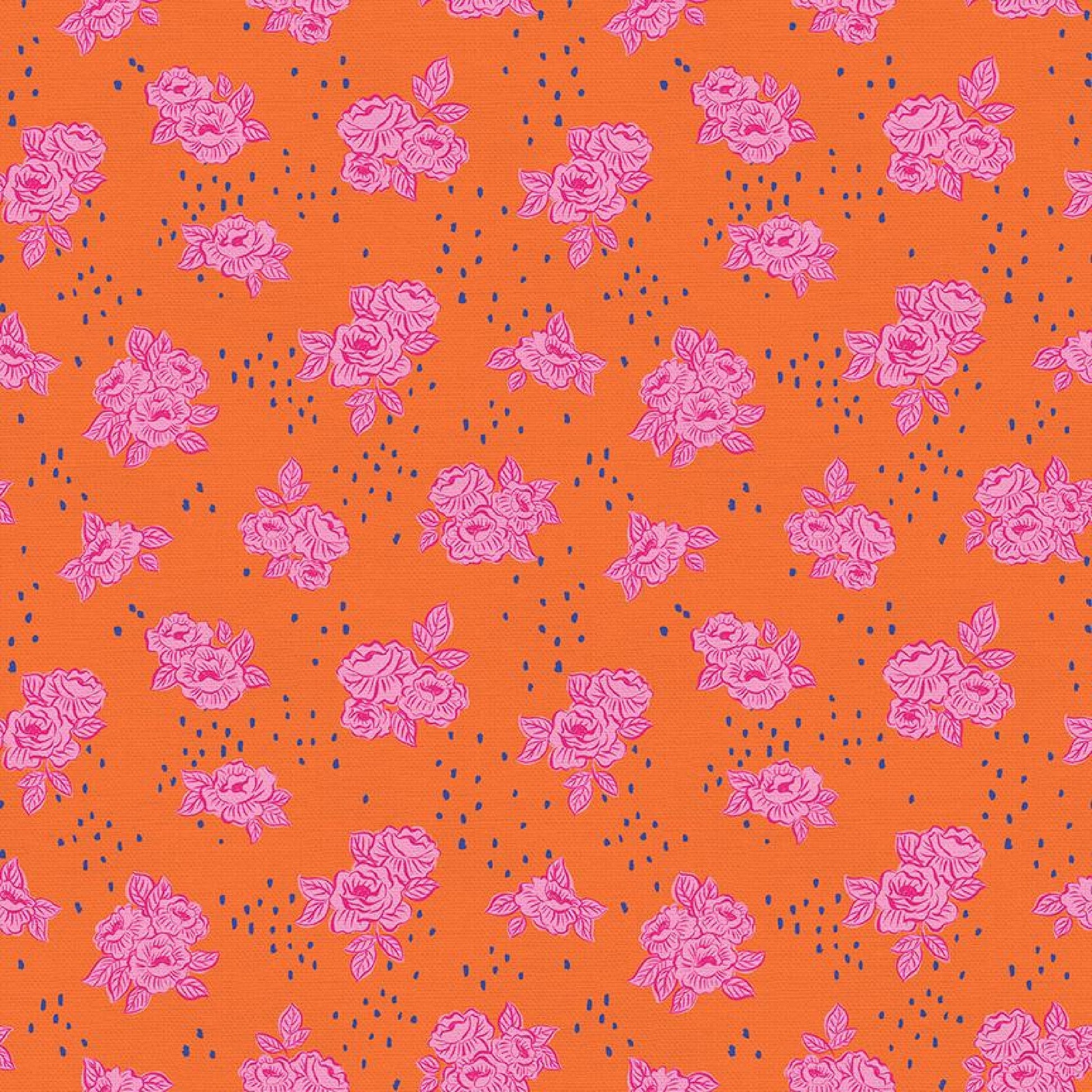 Pink Bouquets Dia De Muertos Day of the Dead Deborah Curiel Paintbrush Studio Fabric 100% Quilters Cotton Fabric Fetish