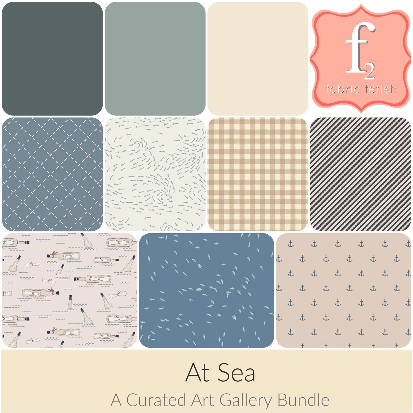 Nautical Bundle - At Sea - 10 Pc Bundle - AGF Studio - Art Gallery Fabrics