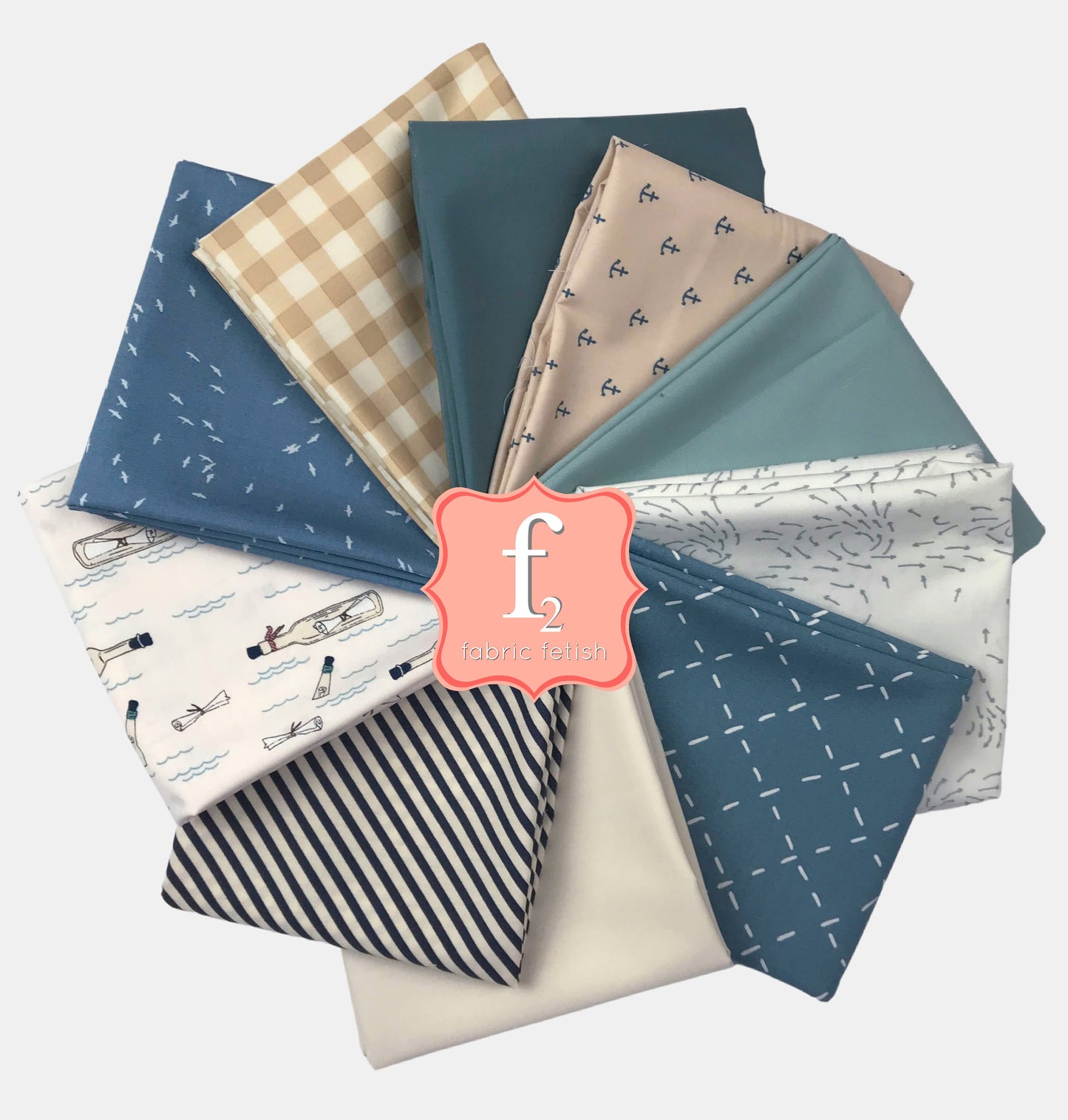 Nautical Bundle - At Sea - 10 Pc Bundle - AGF Studio - Art Gallery Fabrics