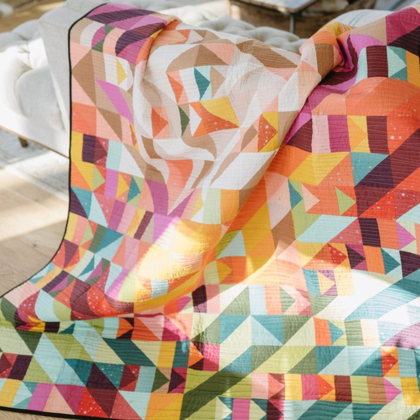 Charade Quilt Pattern - Mitzie Schafer for Jittery Wings Quilt Co - Fat Quarter, Jelly Roll And Scrap Friendly