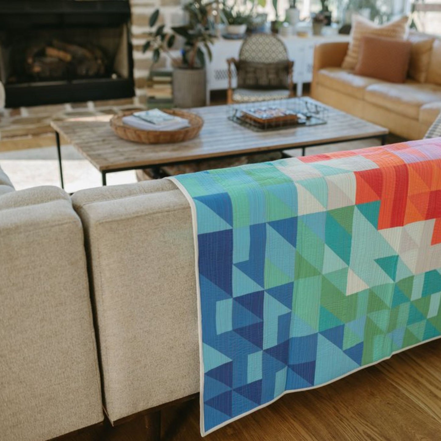 Caper Quilt Pattern - Mitzie Schafer for Jittery Wings Quilt Co - Fat Quarter Friendly