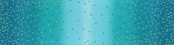 Ombre Confetti Turquoise Gold METALLIC - V and Co. Vanessa Christenson - Moda 10807-209M