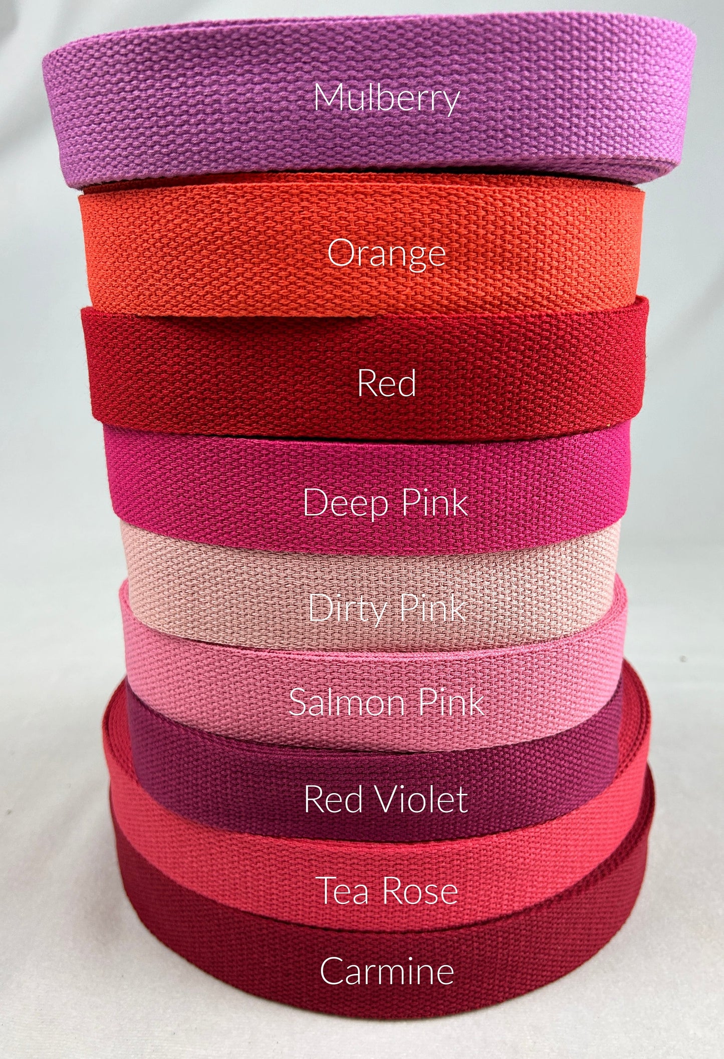 Colored Cotton Webbing 1 1/4 Inch (32mm) Wide 33 colors fabric fetish