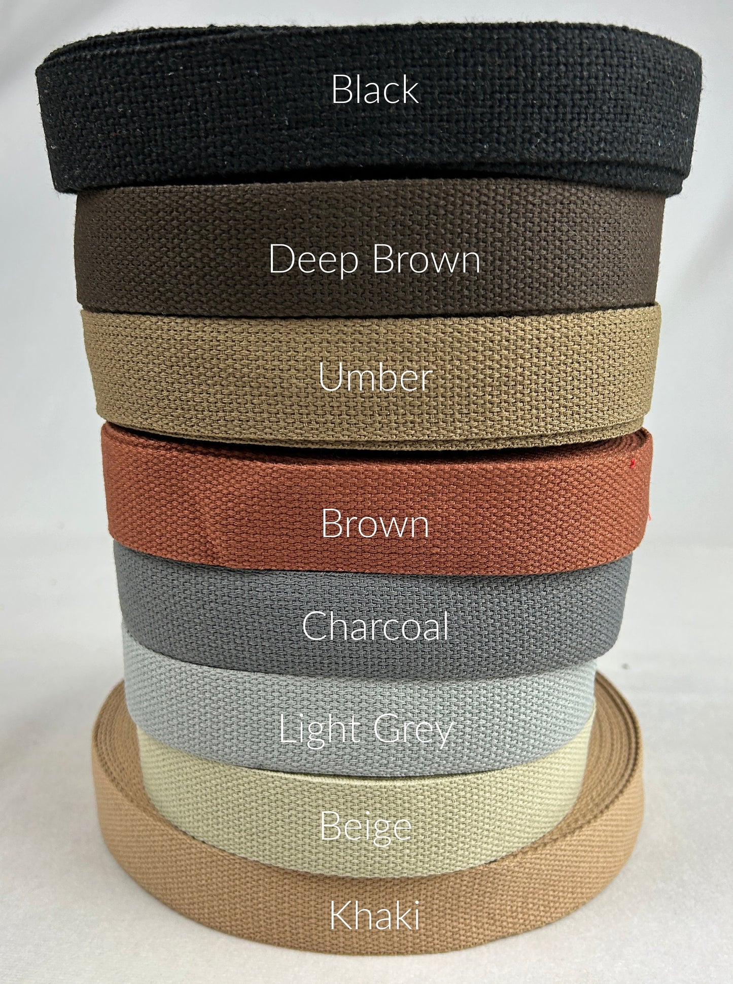 Colored Cotton Webbing 1 1/4 Inch (32mm) Wide 33 colors fabric fetish