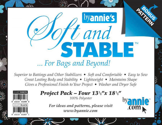 By Annie's - Soft and Stable 13.5"x18.5" - White 100% Polyester Stabilizer