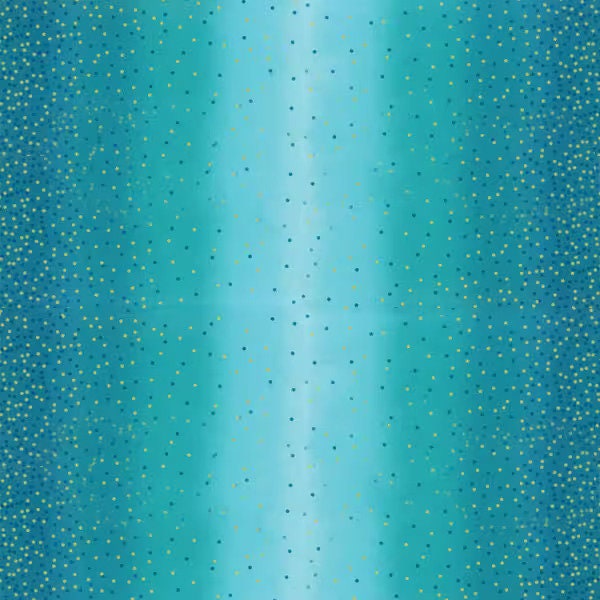 Ombre Confetti Turquoise Gold METALLIC - V and Co. Vanessa Christenson - Moda 10807-209M