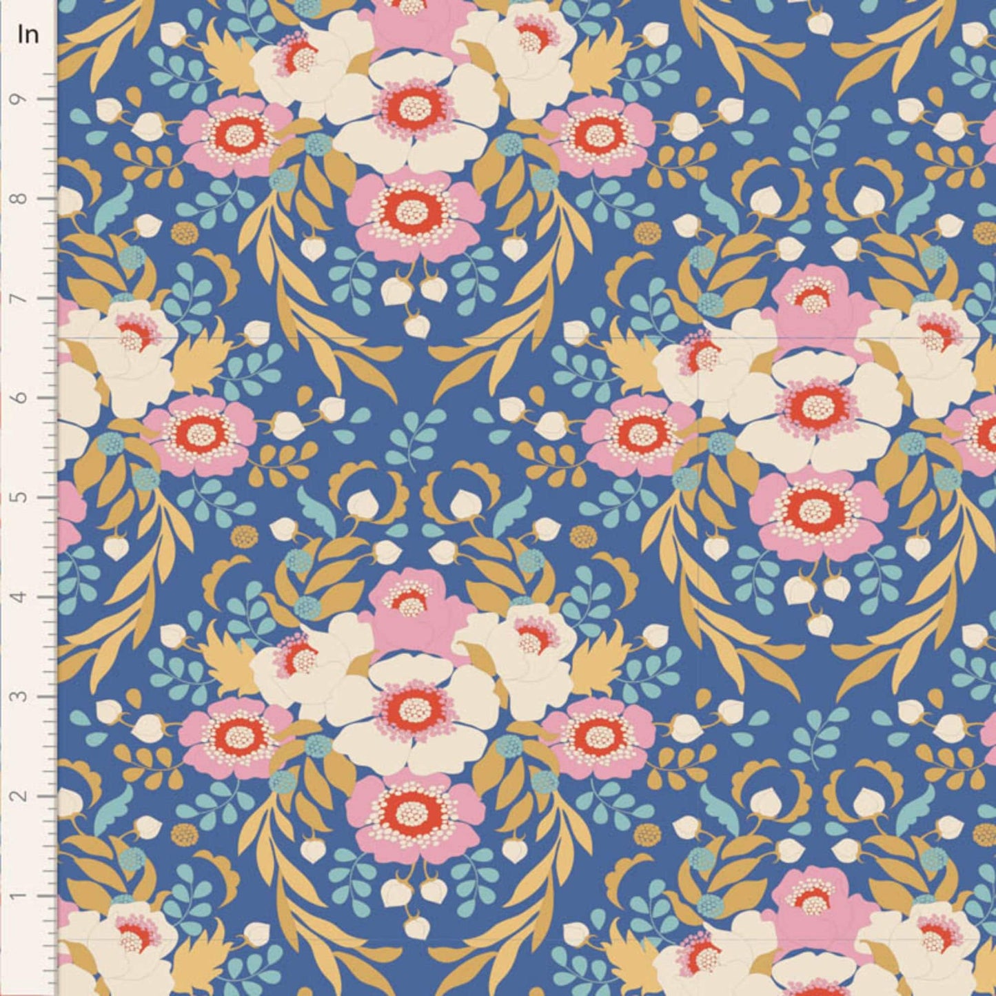 Jubilee 5 Piece Fat Quarter Bundle - Blue - Tilda Fabrics TIL300183