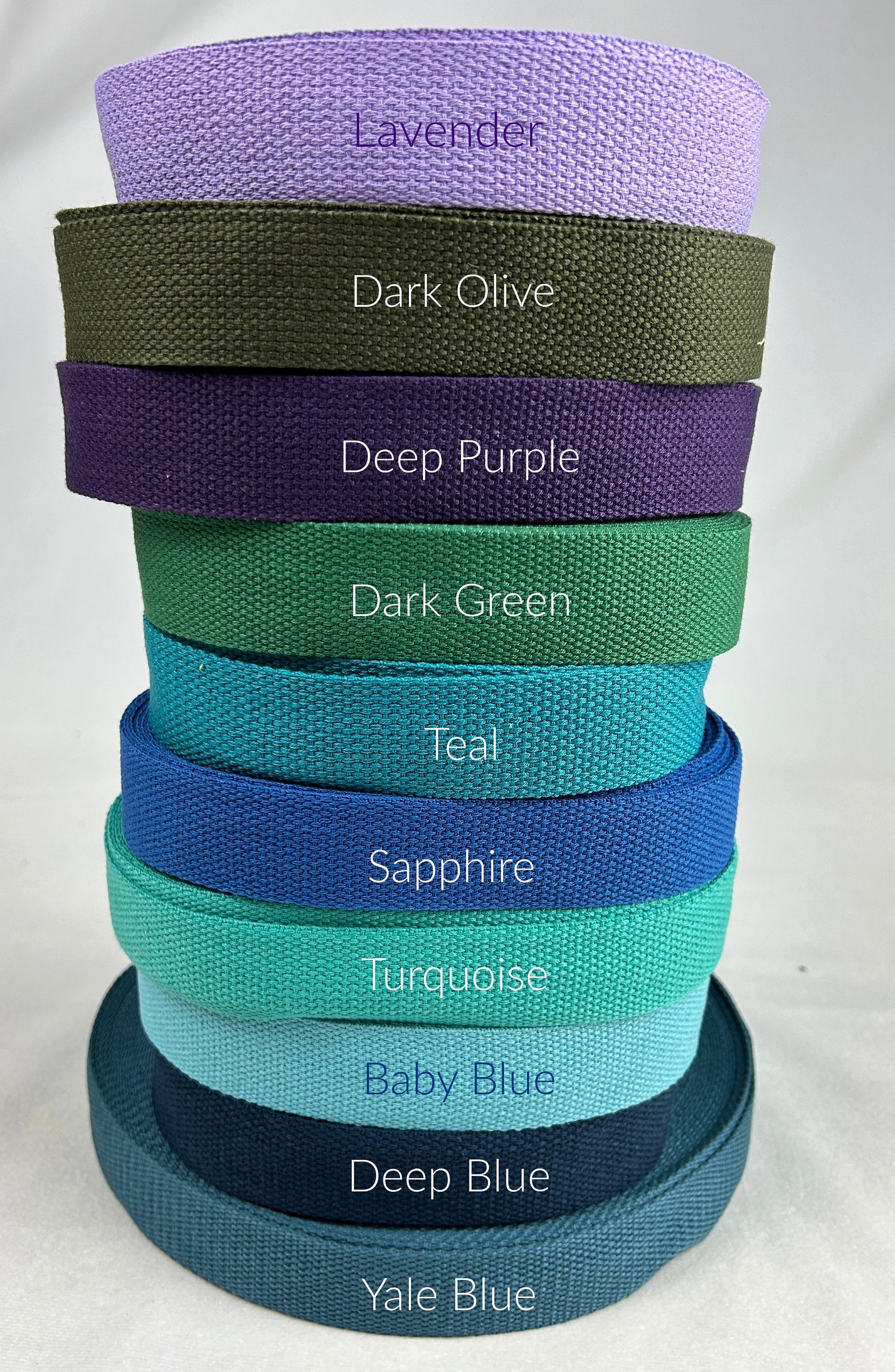 Colored Cotton Webbing 1 1/4 Inch (32mm) Wide 33 colors fabric fetish