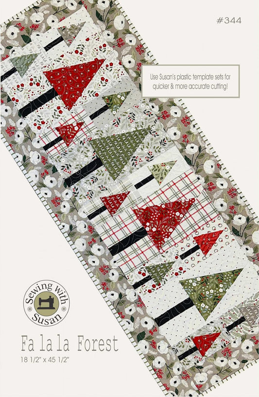 Fa La La Forest Table Runner Pattern - Suzn Quilts - 344