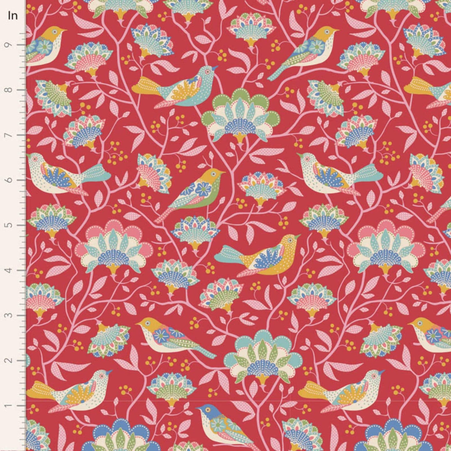 Jubilee 5 Piece Fat Quarter Bundle - Red - Tilda Fabrics TIL300182