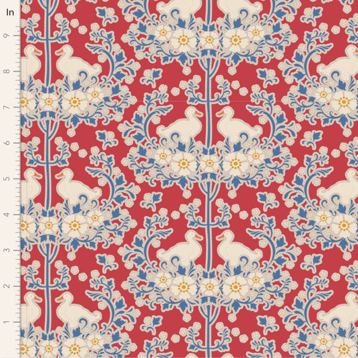 Jubilee 5 Piece Fat Quarter Bundle - Red - Tilda Fabrics TIL300182