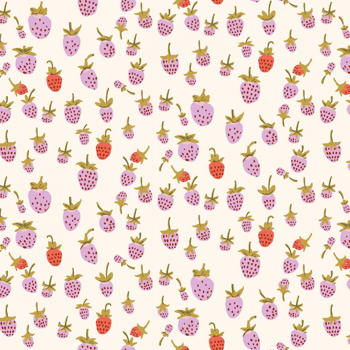Strawberry Lilac 108" WIDEBACK - Heather Ross - Windham Fabrics - Quilters Cotton Quilt Backing