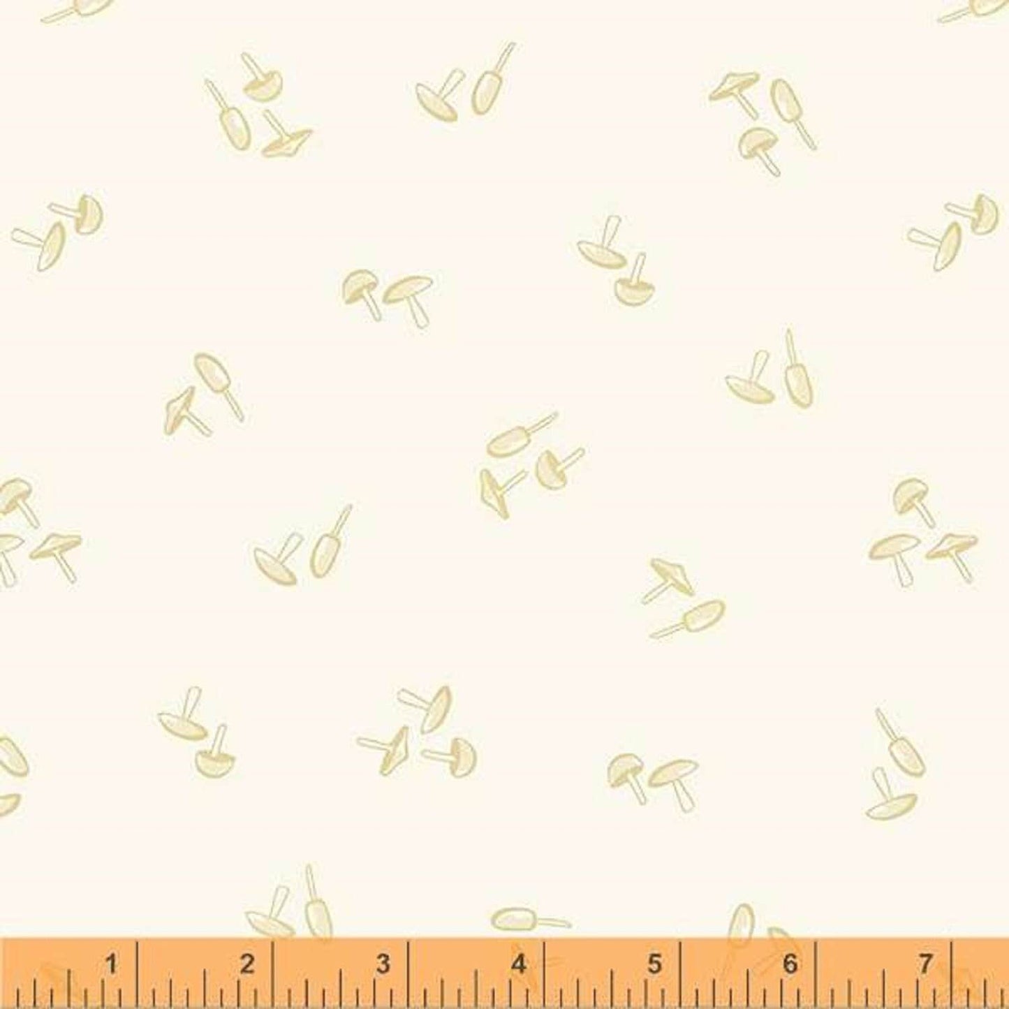 Mushrooms Parchment Little Whispers Whistler Studios Windham Fabrics 100% Quilters Cotton 53172 3 Fabric Fetish