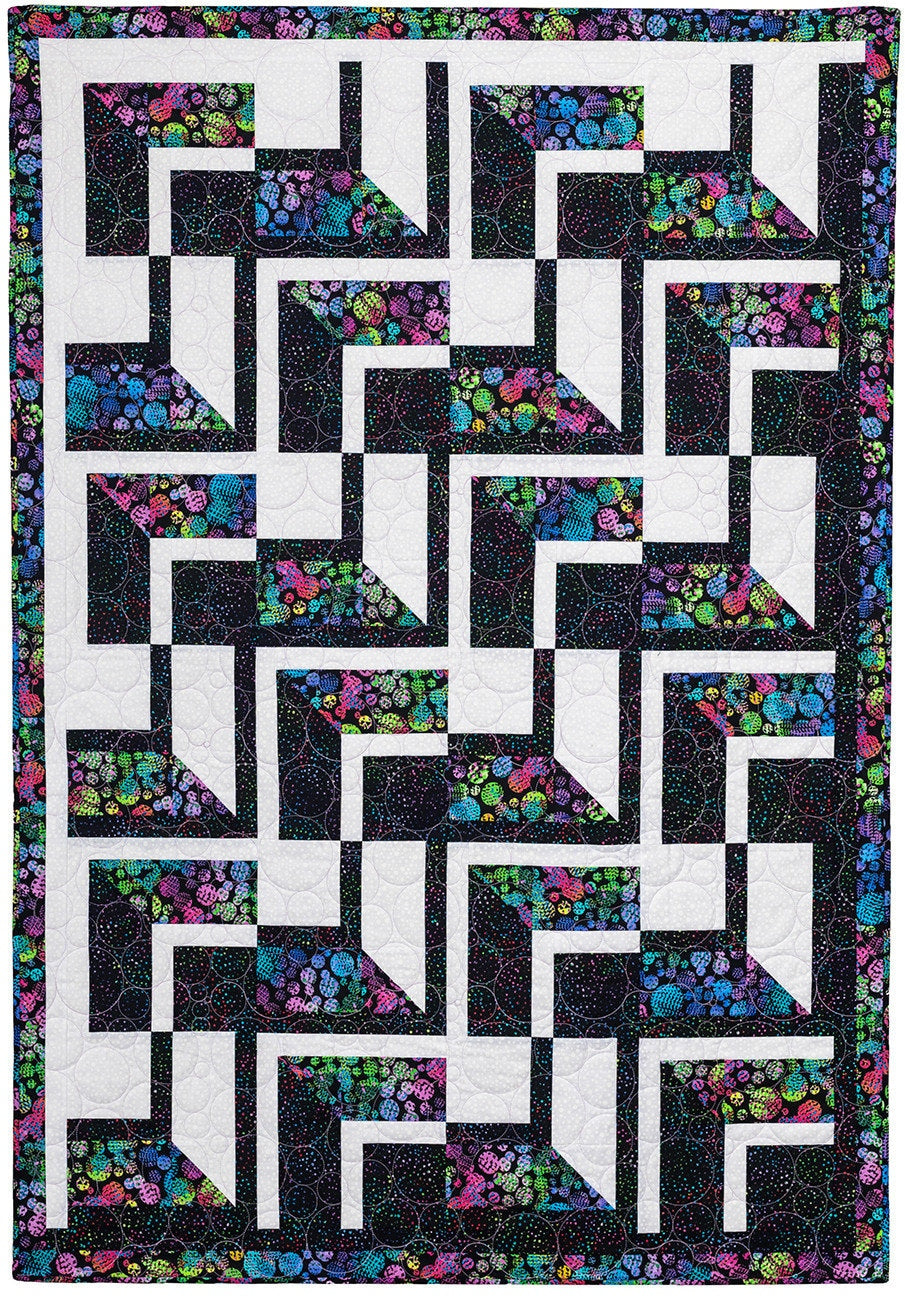 Go Bold with 3 Yard Quilts Pattern Booklet - Fran Morgan - Fabric Cafe' - 3 Size Options Per Pattern