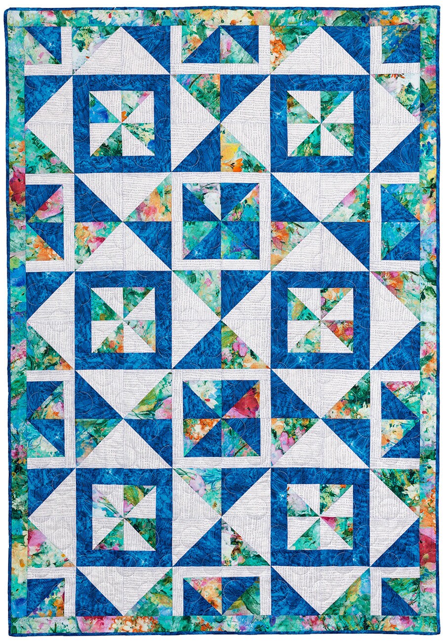 Go Bold with 3 Yard Quilts Pattern Booklet - Fran Morgan - Fabric Cafe' - 3 Size Options Per Pattern