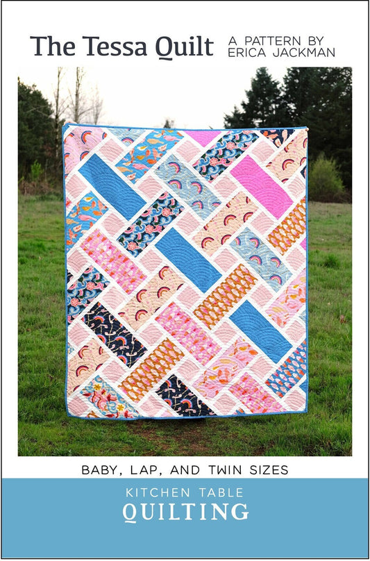 The Tessa Quilt Pattern Erica Jackman for Kitchen Table Quilting 3 Sizes Fabric Fetish