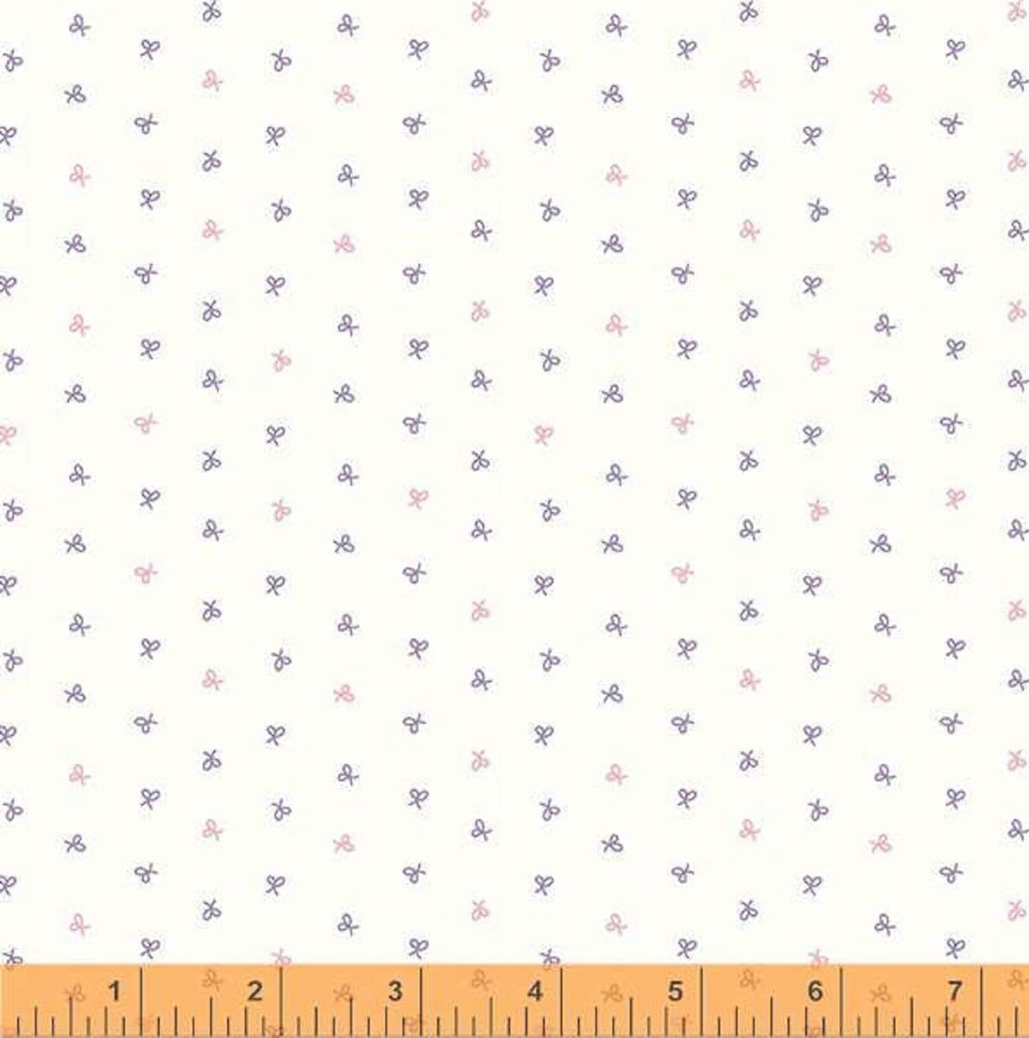 Bows Ivory Little Whispers Whistler Studios Windham Fabrics 100% Quilters Cotton 53176 2 Fabric Fetish
