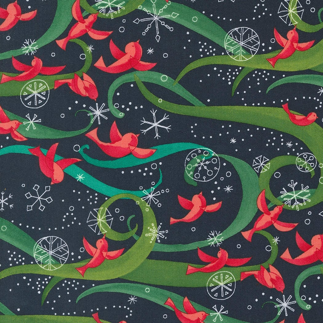 Little Posy Wreath Quilt Pattern - Robin Pickens - Fat Eighth Friendly - Featuring Winterly