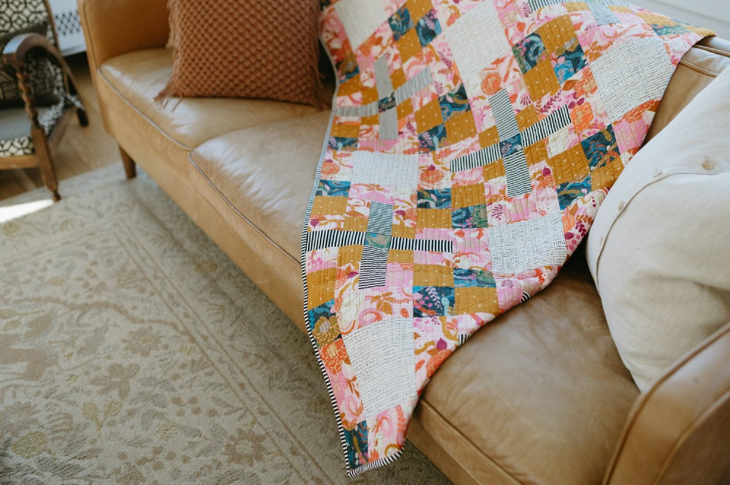Apex Quilt Pattern - Mitzie Schafer for Jittery Wings Quilt Co - Fat Quarter, Jelly Roll And Scrap Friendly - Beginner Quilt