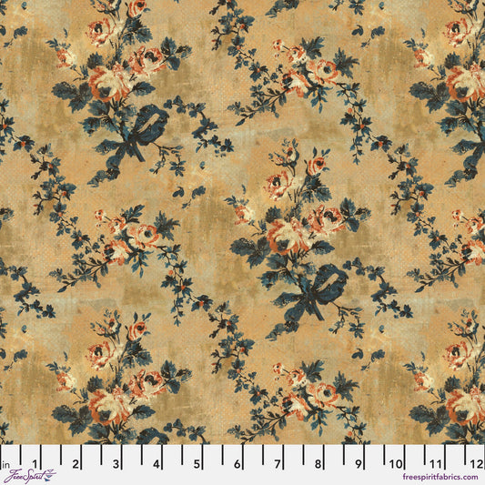 Forgotten Orange Eclectic Elements LABORATORY Tim Holtz 100% Quilters Cotton Fabric Fetish