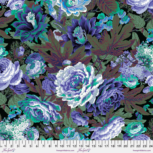 Floral Burst Purple - Phillip Jacobs - Kaffe Fassett Collective - February 2023 - 100% Quilters Cotton