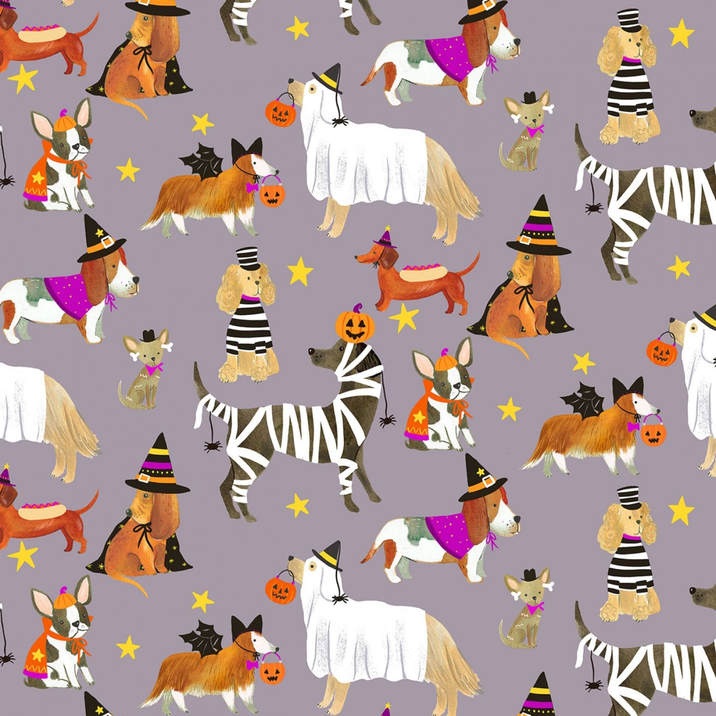 Too Cute to Spook Sleet Too Cute to Spook Halloween Fabric Dear Stella Fabric Quilters Cotton Fabric Fetish