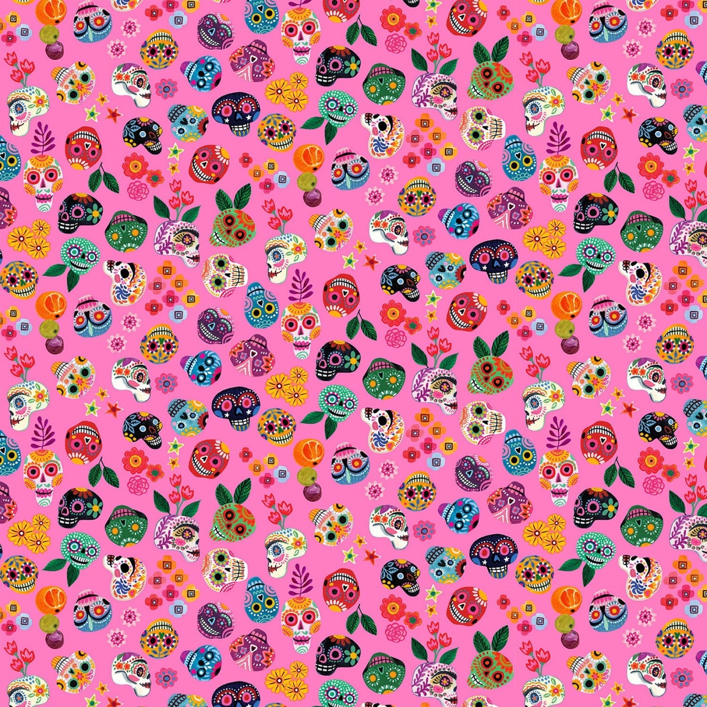Skulls Flamingo Hola Frida Miriam Bos Dear Stella Fabric Sugar Skulls Quilters Cotton Fabric Fetish
