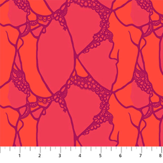 Entangled Flame Wild Abandon Heather Bailey Figo Fabrics 100% Quilters Cotton Fabric Fetish