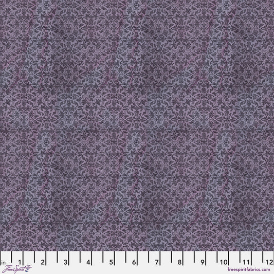 Tapestry Purple Eclectic Elements LABORATORY Tim Holtz 100% Quilters Cotton Fabric Fetish