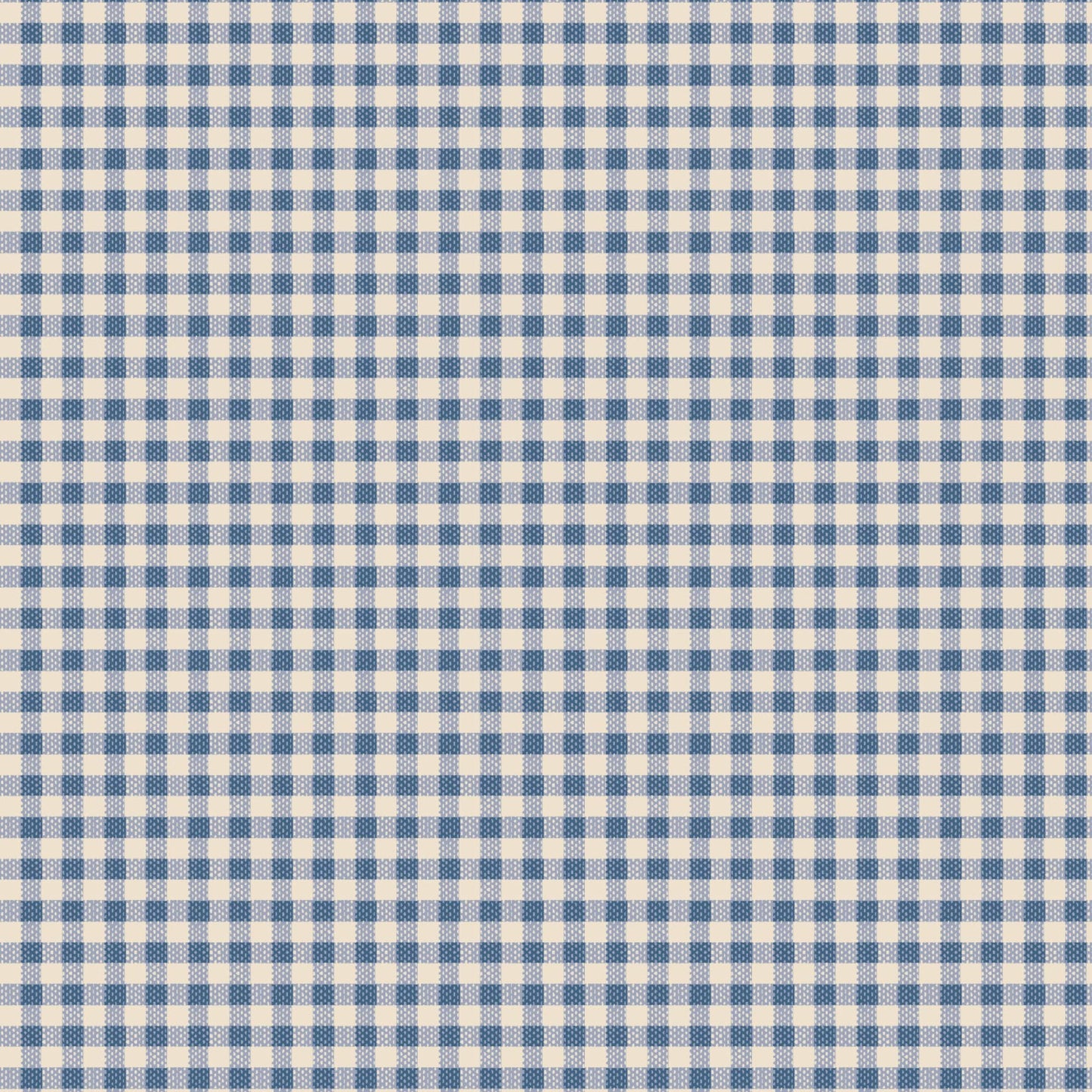 Gingham Blue WOVEN Creating Memories Tilda Fabric Tone Finnanger 100% Woven Quilters Cotton Fabric Fetish