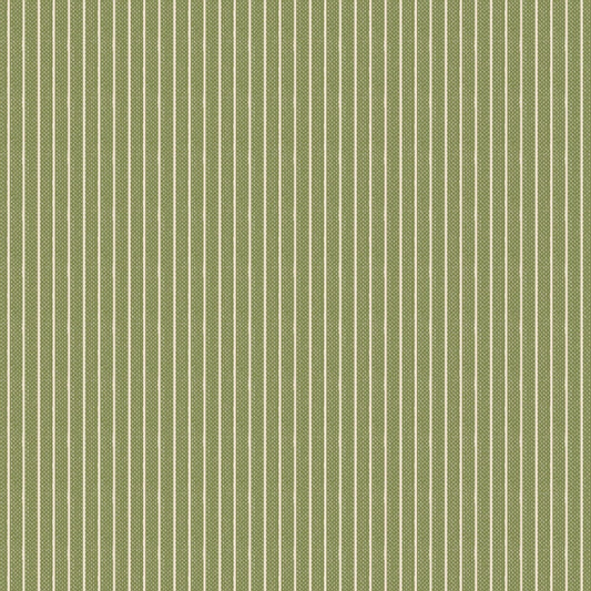 Stripe Green WOVEN Creating Memories Tilda Fabric Tone Finnanger 100% Woven Quilters Cotton Fabric Fetish