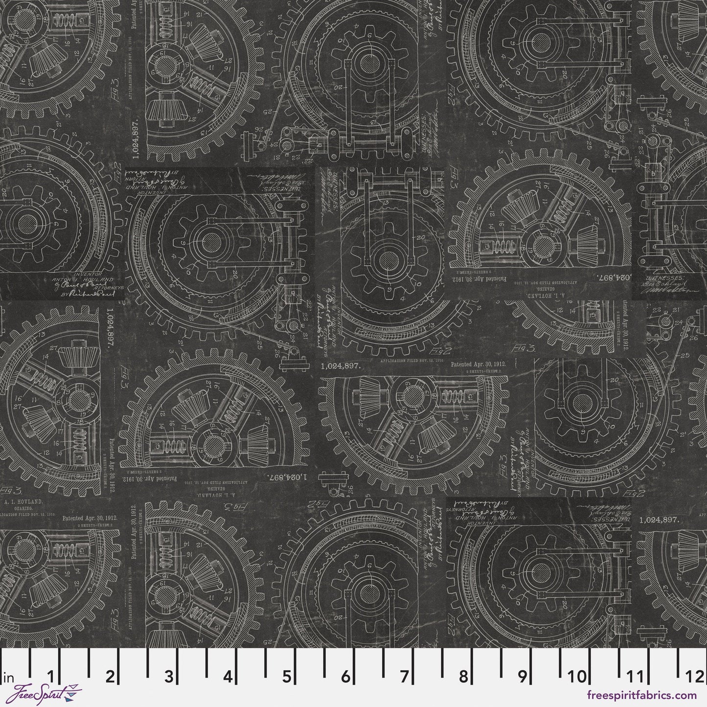 February - Palette Neutral - 10pc Fat Quarter or Half Yard Bundles- Eclectic Elements - Tim Holtz - FreeSpirit Fabrics