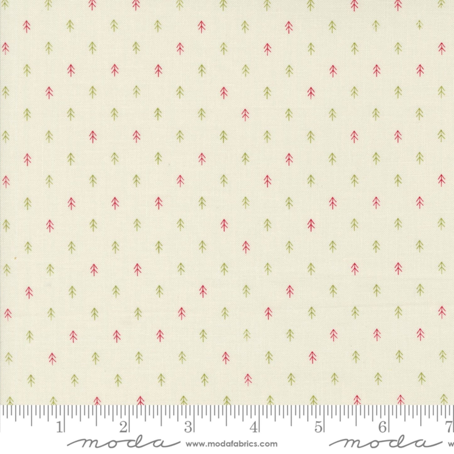 Tiny Trees Vanilla Christmas Trees On Dasher Sweetwater Moda Quilters Cotton Fabric Fetish
