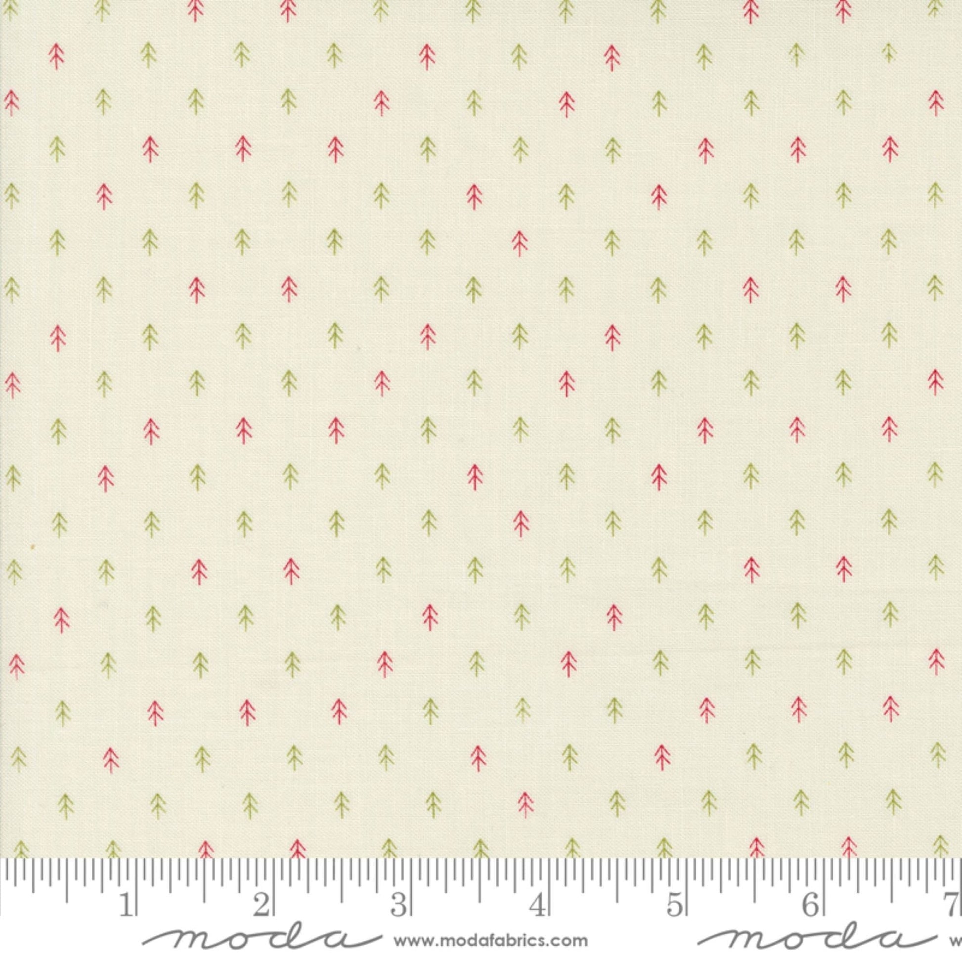 Tiny Trees Vanilla Christmas Trees On Dasher Sweetwater Moda Quilters Cotton Fabric Fetish