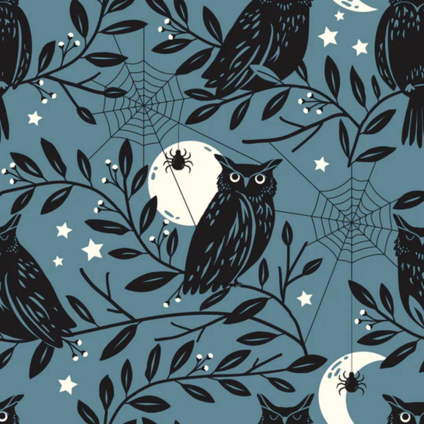 Owl Moon Spellbound Sally Mountain Dashwood Studio Quilters Cotton Fabric Fetish