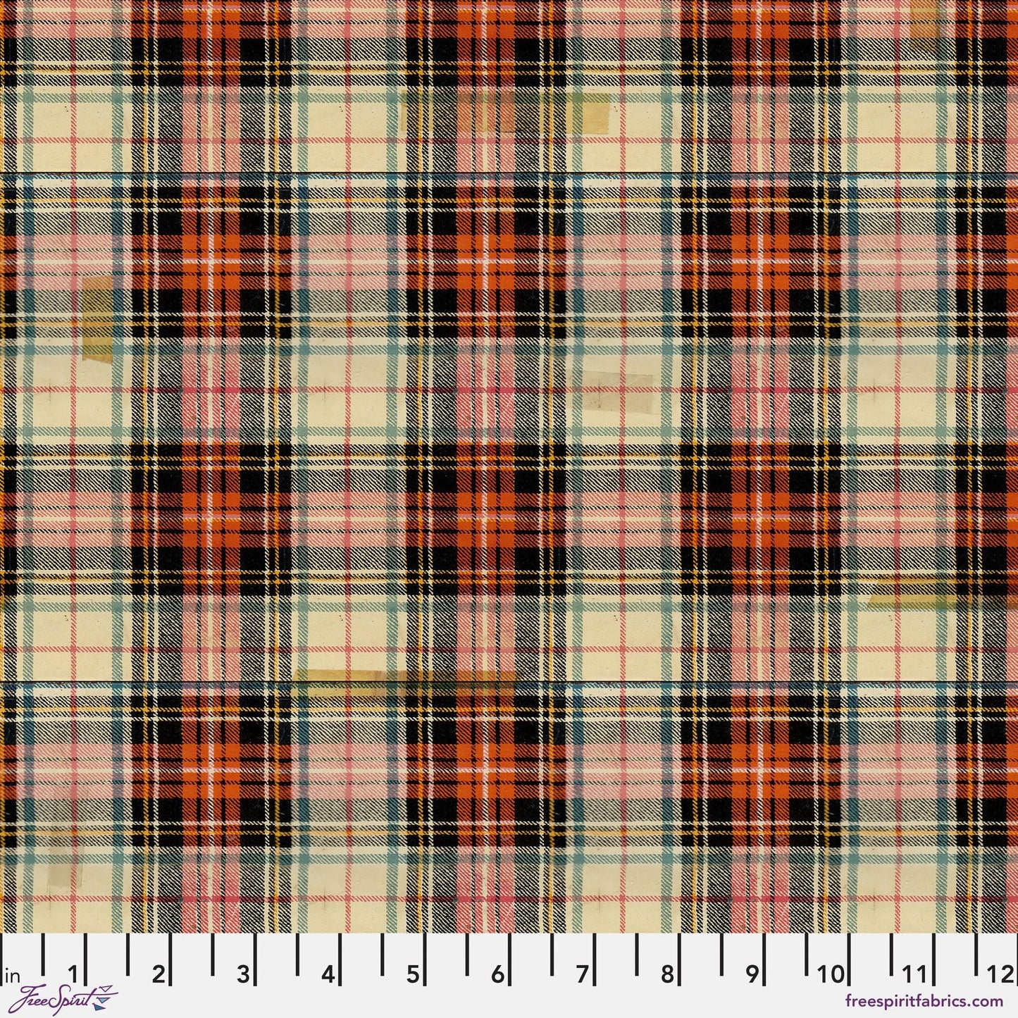 Lodge Plaid Multi Holidays Past Tim Holtz 100% Quilters Cotton Fabric Fetish